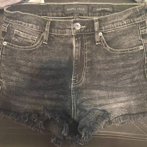 Kendall & Kylie Pants - Kendall and Kylie black jean shorts